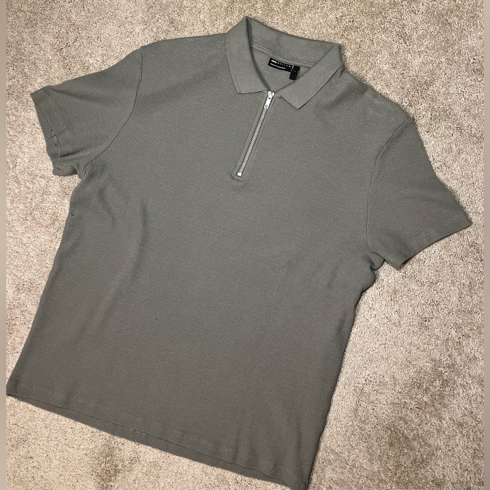 ASOS Design Waffle Polo